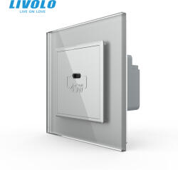 LIVOLO Priza USB tip C cu alimentare 45W Livolo-2 module (VL-FCUC-2IP-P7E)