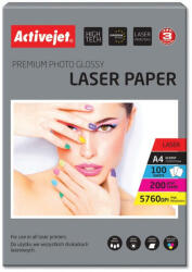 Activejet Hartie foto Activejet AP4-200G100L photo paper for laser printers; A4; 100 pcs (AP4-200G100L) - pcone