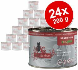 Catz Finefood 24x200g catz finefood Monoprotein zooplus csirke nedves macskatáp