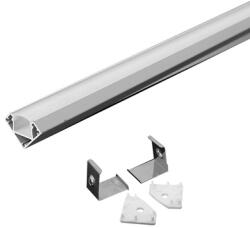 V-TAC Profil aluminiu pentru banda LED 2m 19mm x 19mm alb (SKU-3364) - electrostate