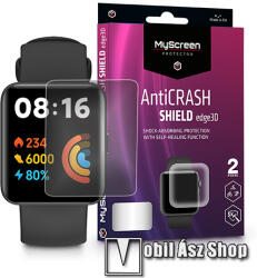 MYSCREEN Protector AntiCrash Shield Edge3D okosóra képernyővédő fólia - Ultra Clear, ÖNREGENERÁLÓ! - 2db, a teljes képernyőt védi - Xiaomi Redmi Watch 2 Lite