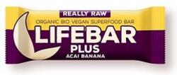 Lifebar Baton cu Acai si Banane Raw Eco Lifebar 47 grame