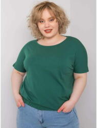  BASIC FEEL GOOD Női plus size blúz varrással ADDYSON sötétzöld RV-BZ-6634.27_364845 3XL