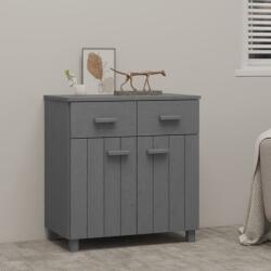 vidaXL Servantă „HAMAR, gri închis, 79x40x80 cm, lemn masiv pin (340438) Comoda