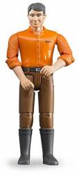 BRUDER - Figurina Barbat Cu Pantaloni Maro (BR60007) - top10toys