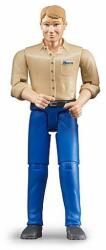 BRUDER - Figurina Barbat Cu Pantaloni Albastri (BR60006) - top10toys