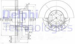 DELPHI Disc frana DELPHI BG9759 - automobilus - 308,44 RON