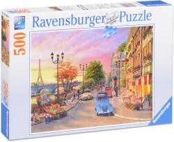Ravensburger Пъзел Ravensburger от 500 части - Парижка вечер (14505)