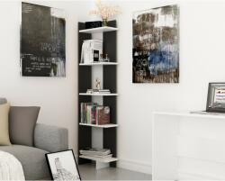 Zena Home Als fekete-fehér könyvespolc 45 x 170 x 22 cm (875ZNA3604)