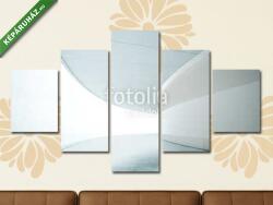 Többrészes Vászonkép, Premium Kollekció: Bright open plan interior with wide luminous screen(135x70 cm, S01)