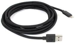 OWC Prem. Braided USB - Lightning 3, 0m - black (NWTCBLUSBL3MB)