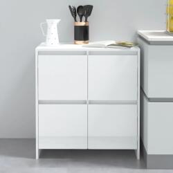 vidaXL Servantă, alb extralucios, 70x41x75 cm, PAL (809770) Comoda