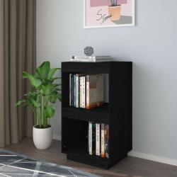 vidaXL Bibliotecă, negru, 40x35x71 cm, lemn masiv de pin (810843) Biblioteca