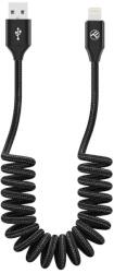 Tellur Кабел Tellur TLL155396, от USB A(м) към Lightning(м), 1.8m, черен, разтегателен (TLL155396)