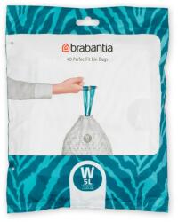 Brabantia Saci pentru gunoi W PERFECT FIT 5 l, 40 buc, Brabantia (BRAB137846)