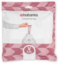 Brabantia Saci pentru gunoi V PERFECTFIT 3 l, 40 buc, Brabantia (BRAB100253)