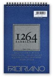 Fedrigoni 1264 200g A5 20lapos spirálkötött fekete rajztömb (19100651) - tintasziget