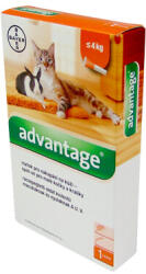  Advantage Spot-on Cat 0, 4 ml (4 kg-ig) - 4 db