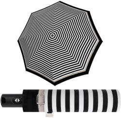 Doppler Umbrele de ploaie, Doppler CarbonSteel Delight, dungi negre (DO_CarbonSteel_Delight_negre)