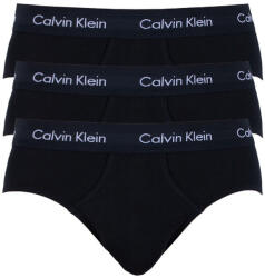 Calvin Klein 3PACK Fekete Calvin Klein férfi slip alsónadrág (U2661G-XWB) L