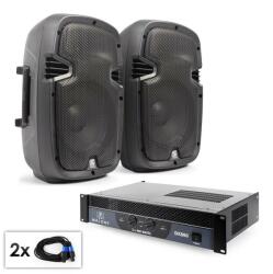 Electronic-Star DJ PA SET pereche SPJ 800 Boxe & Amp (PL-7574-21665) (PL-7574-21665)