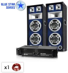 Electronic-Star PA Set Blue Star Series "Bassboom" 1600 Watt (BS-Bassboom) (BS-Bassboom) Set DJ