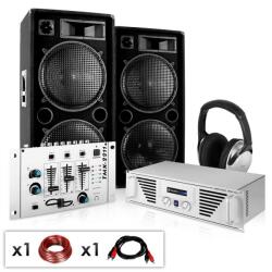 Electronic-Star DJ PA set " N. Y. Fireblade ", amplficator, difuzoare, mixer 2000W (PL-2733-0211) (PL-2733-0211)