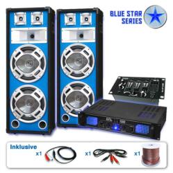 Electronic-Star Set PA Seria Blue Star "Basskern USB" 2800 W (BS-BasskernUSB) (BS-BasskernUSB) Set DJ