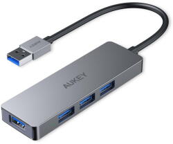 Aukey Hub USB Aukey AUKEY CB-H36 HUB din aluminiu USB-A | Ultra Slim | 4in1 | 4xUSB 3.0 | 5 Gbps (CB-H36)