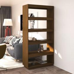 vidaXL Bibliotecă/Separator cameră, maro miere, 80x35x167 cm lemn pin (810897) Biblioteca