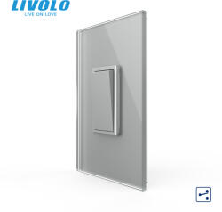 LIVOLO Intrerupator mecanic cap cruce1M Livolo cu panou sticla standard italian Livolo (VL-FCMM10A-1IP-P9E)