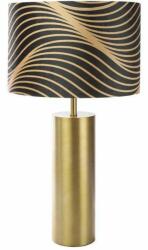 Eurofirany Victoria3 asztali lámpa bársony búrával Fekete/arany 40x74 cm (HS395140)