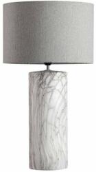 Eurofirany Adora asztali lámpa pamut búrával Krémszín/világos szürke 42x76 cm