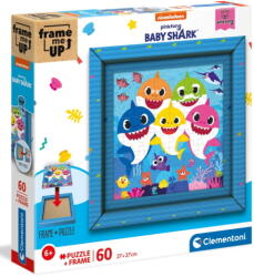 Clementoni Baby Shark képkerettel 60 db-os (38807)