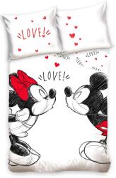 Sonne Set lenjerie de pat pentru copii Sonne - Mickey And Minnie Mouse, 2 piese (MCK209205-PР)