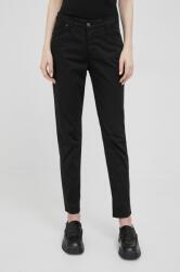 XT Studio pantaloni femei, culoarea negru, mulata, medium waist MPYY-SPD01Y_99X