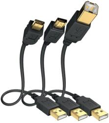 in-akustik 01070033 Premium 3m High Speed USB A - USB A Micro kábel (01070033) - hyperoutlet