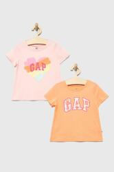 GAP tricou de bumbac pentru copii culoarea portocaliu PPYY-TSG08U_32X