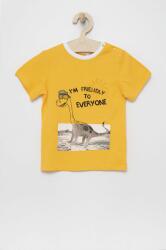Birba Trybeyond tricou de bumbac pentru copii culoarea galben, cu imprimeu PPYY-TSB0PR_11X