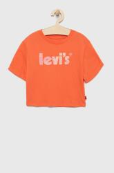 Levi's tricou de bumbac pentru copii culoarea portocaliu PPYY-TSG0EK_22X