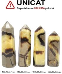  Obelisc Septaria Druzy Mineral Natural 1 Varf - 106-135 x 36-40 x 28-37 mm - (XXL) - 1 Buc