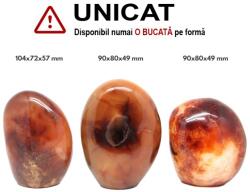  Carneol Druzy Mineral Natural Rulat - 90-104 x 80-72 x 49-57 mm - ( XXL ) - 1 Buc