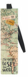  Legami könyvjelző gumipánttal (17, 5x4, 7 cm), térképes STATIONERY (SE0243)