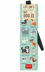  Legami könyvjelző gumipánttal (17, 5x4, 7 cm), Life is not perfect, but dog is, kutyák STATIONERY (SE0236)