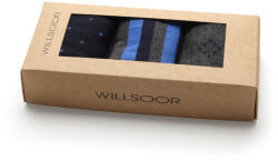 Willsoor Set 3 perechi de șosete bărbătești, în culoarea gri-albastru 9935