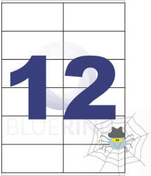 Bluering Etikett címke, 105x48mm, 12 címke/lap Bluering® - spidershop