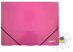 eCollection Gumis mappa E-COLLECTION A/4 műanyag pink
