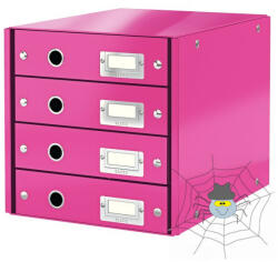 Leitz Irattartó LEITZ Click & Store 4 fiókos rózsaszín