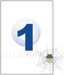 Bluering Etikett címke, 210x297mm, 100 lap, 1 címke/lap Bluering® - spidershop