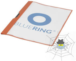 BLUERING Gyorsfűző klip mappa A4, műanyag 30laphoz fém klippes Bluering® piros - spidershop